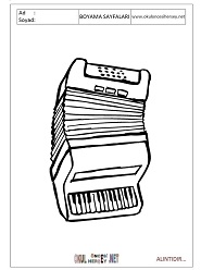 Akordion boyama sayfaları